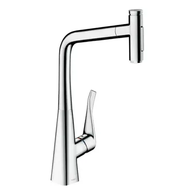 Hansgrohe M71 - Dřezová baterie Metris Select s výsuvnou sprškou, chrom 73820000