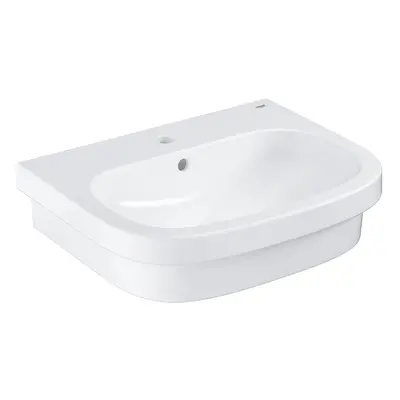 Grohe Euro Ceramic - Umyvadlo s přepadem, 600x480 mm, PureGuard, alpská bílá 3933700H