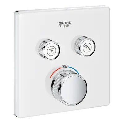 Grohe Grohtherm SmartControl - Termostatická vanová baterie pod omítku se 2 ventily, měsíční bíl