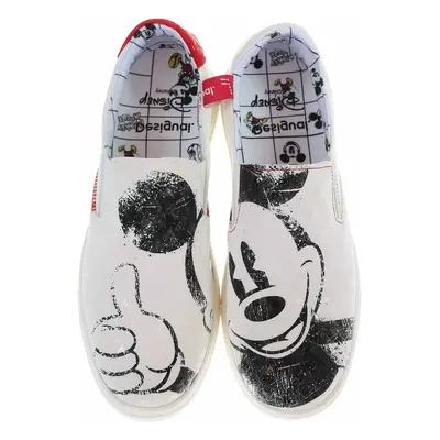 Dámské mokasiny Desigual 22SSKP10 Mickey white