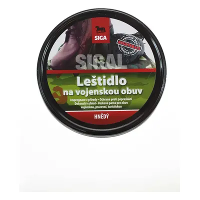 Sigal vojenské leštidlo hnědé 250g