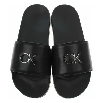 Dámské plážové pantofle Calvin Klein HW0HW01509 Ck Black