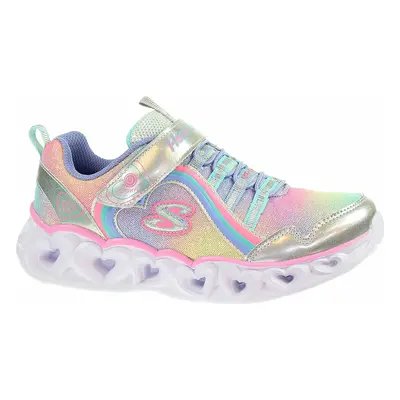 Skechers Lights-Heart Lights - Rainbow Lux silver-multi