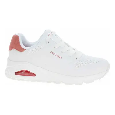 Skechers Uno - Pop Back white-hot coral 37,5