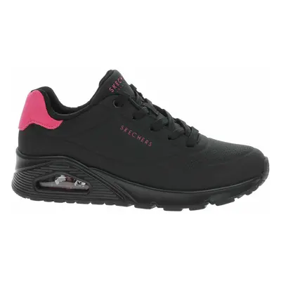 Skechers Uno - Pop Back black-hot pink 37,5