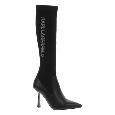 Dámské kozačky Karl Lagerfeld KL31376F Black Knit