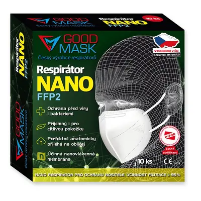 Akce 1 + 1 ZDARMA Nanorespirátor FFP2 GOOD MASK GM2 NANO