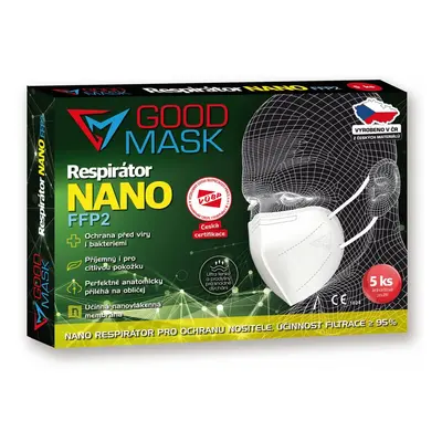 Nanorespirátor FFP2 GOOD MASK GM2 NANO - 5ks