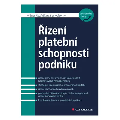 E-kniha: Řízení platební schopnosti podniku od Režňáková Mária