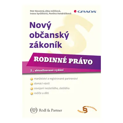 E-kniha: Nový občanský zákoník - Rodinné právo od Novotný Petr