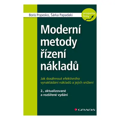 E-kniha: Moderní metody řízení nákladů od Popesko Boris