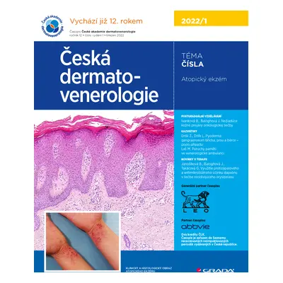 E-kniha: Česká dermatovenerologie 2022/1 od Hercogová Třešňák Jana