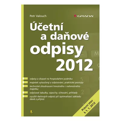 E-kniha: Účetní a daňové odpisy 2012 od Valouch Petr