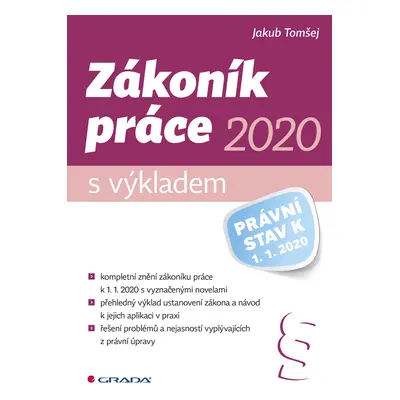 E-kniha: Zákoník práce 2020 – s výkladem od Tomšej Jakub