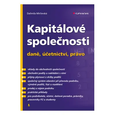 E-kniha: Kapitálové společnosti - daně, účetnictví, právo od Mirčevská Dalimila