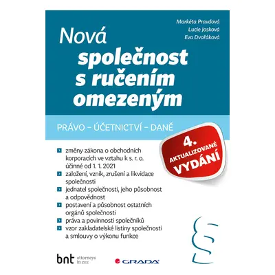 E-kniha: Nová společnost s ručením omezeným - 4. aktualizované vydání od Josková Lucie