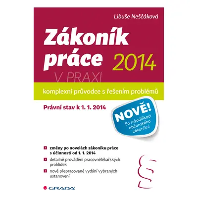 E-kniha: Zákoník práce 2014 v praxi - komplexní průvodce od Neščáková Libuše