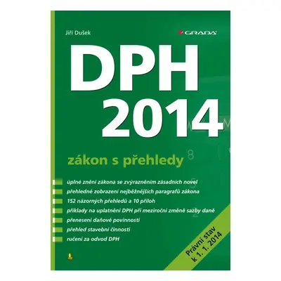 E-kniha: DPH 2014 - zákon s přehledy od Dušek Jiří