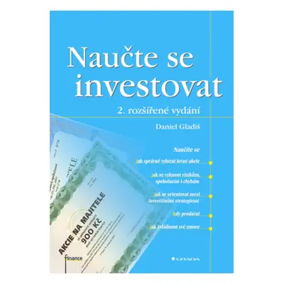 E-kniha: Naučte se investovat od Gladiš Daniel