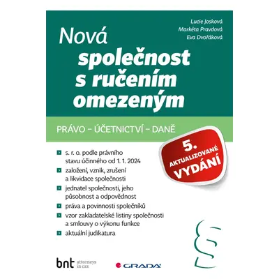 Kniha: Nová společnost s ručením omezeným - 5. aktualizované vydání od Josková Lucie