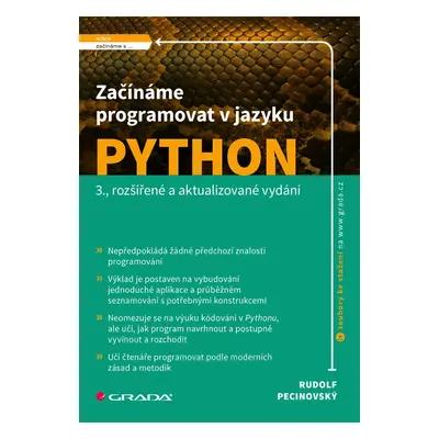 Kniha: Začínáme programovat v jazyku Python od Pecinovský Rudolf