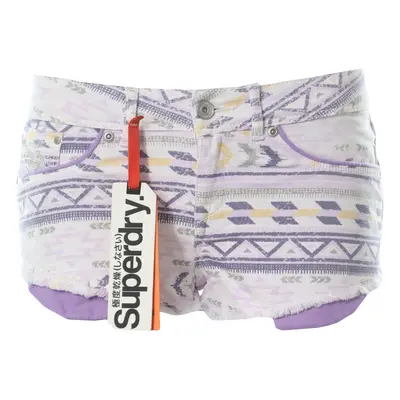 SUPERDRY »Raw Edge Hotpant« riflové šortky< Barva: Bílá, Mezinárodní