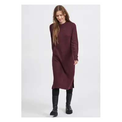 jiná značka VILA CLOTHES »VIRIL MIDIDRESS« úpletové šaty s rozparky Barva: Fialová, Mezinárodní