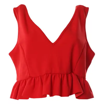 jiná značka NEW LOOK»GO SCUBA FRILL CROP« top< Barva: Červená, Mezinárodní