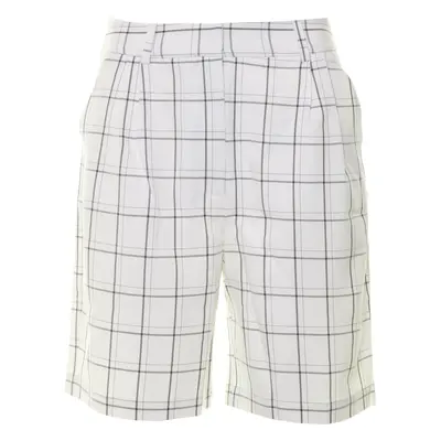 jiná značka NA-KD »Big Check Bermuda Shorts« kraťasy* Barva: Bílá, Mezinárodní