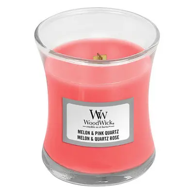 WoodWick Vonná svíčka váza Melon & Pink Quartz 85 g