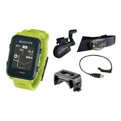 Sigma Pulsmetr iD.TRI SET Neon Green