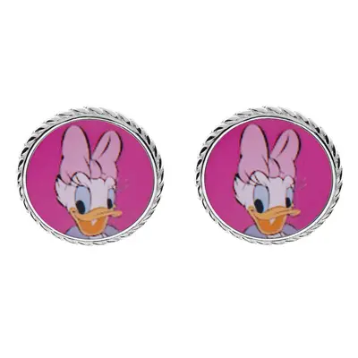 Disney Půvabné stříbrné náušnice Daisy Duck ES00029SL