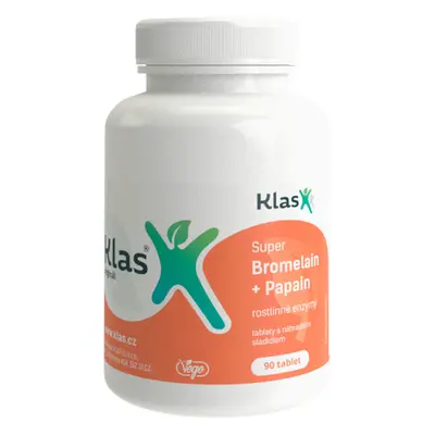 Klas Super Bromelain 500 mg + Papain 90 tbl.