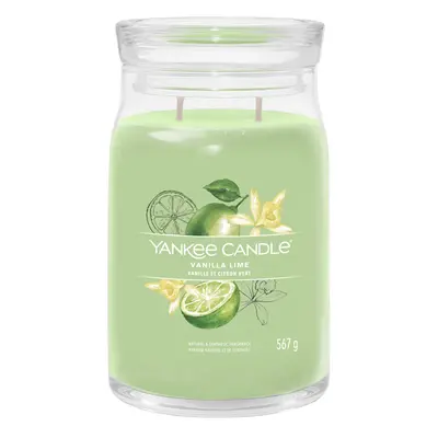 Yankee Candle Aromatická svíčka Signature sklo velké Vanilla Lime 567 g