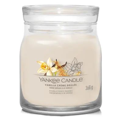 Yankee Candle Aromatická svíčka Signature sklo střední Vanilla Creme Brulée 368 g