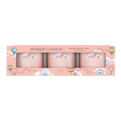 Yankee Candle Sada votivních svíček ve skle Watercolour Skies 3 x 37 g