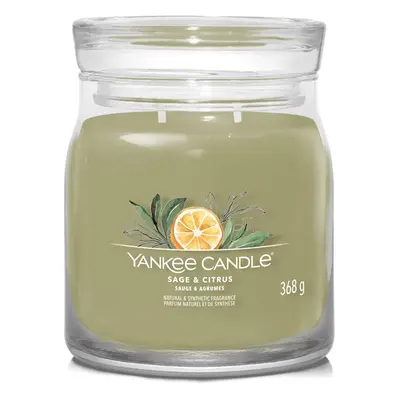 Yankee Candle Aromatická svíčka Signature sklo střední Sage & Citrus 368 g