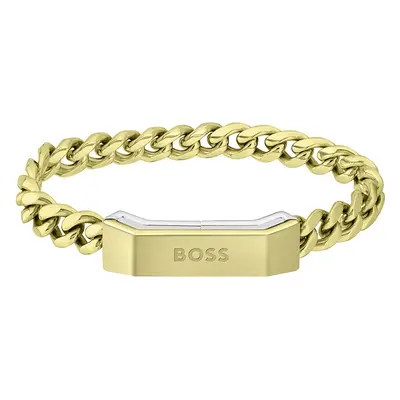 Hugo Boss Stylový pozlacený náramek Carter 1580318 17,5 cm