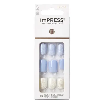 KISS Samolepící nehty imPRESS Nails Lavender Whisper 30 ks