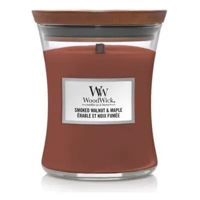 WoodWick Vonná svíčka váza střední Smoked Walnut & Maple 275 g