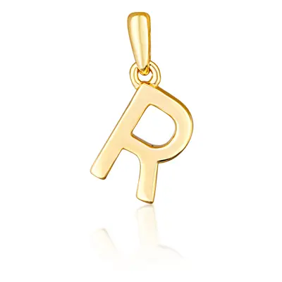 JVD Minimalistický pozlacený přívěsek písmeno "R" SVLP0948XH2GO0R