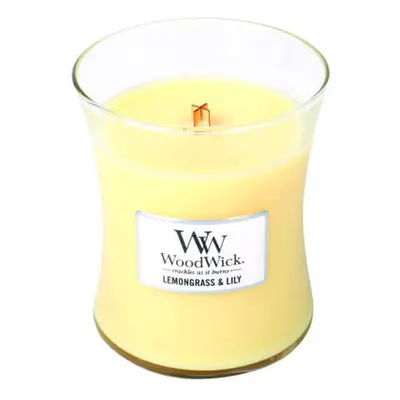 WoodWick Vonná svíčka váza Lemongrass & Lily 275 g