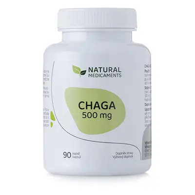 Natural Medicaments Chaga 500 mg 90 kapslí