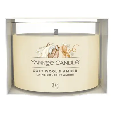 Yankee Candle Votivní svíčka ve skle Soft Wool & Amber 37 g