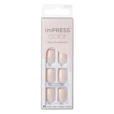 KISS Samolepící nehty imPRESS Color Point Pink 30 ks