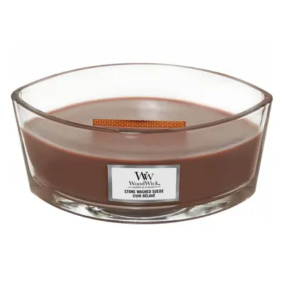 WoodWick Vonná svíčka loď Stone Washed Suede 453,6 g