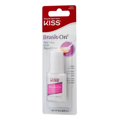 KISS Lepidlo na nehty rychleschnoucí s aplikačním štětcem Brush-On (Nail Glue) 5 g