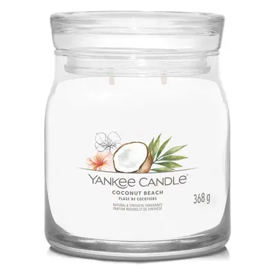 Yankee Candle Aromatická svíčka Signature sklo střední Coconut Beach 368 g