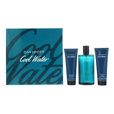 Davidoff Cool Water Man - EDT 125 ml + sprchový gel 75 ml + balzám po holení 75 ml