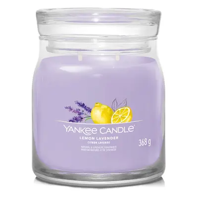 Yankee Candle Aromatická svíčka Signature sklo střední Lemon Lavender 368 g